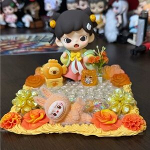 Cute Phone Stand with Zorra Orange and Yellow Accents